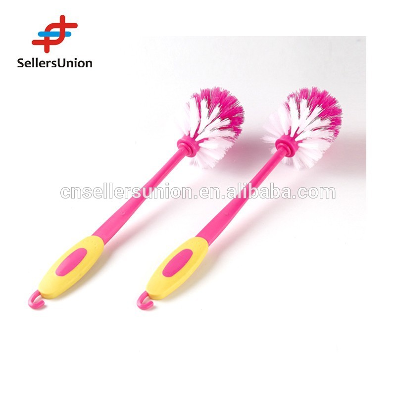 No.1 yiwu agent and wholesale color assorted bathroom plastic toilet brush